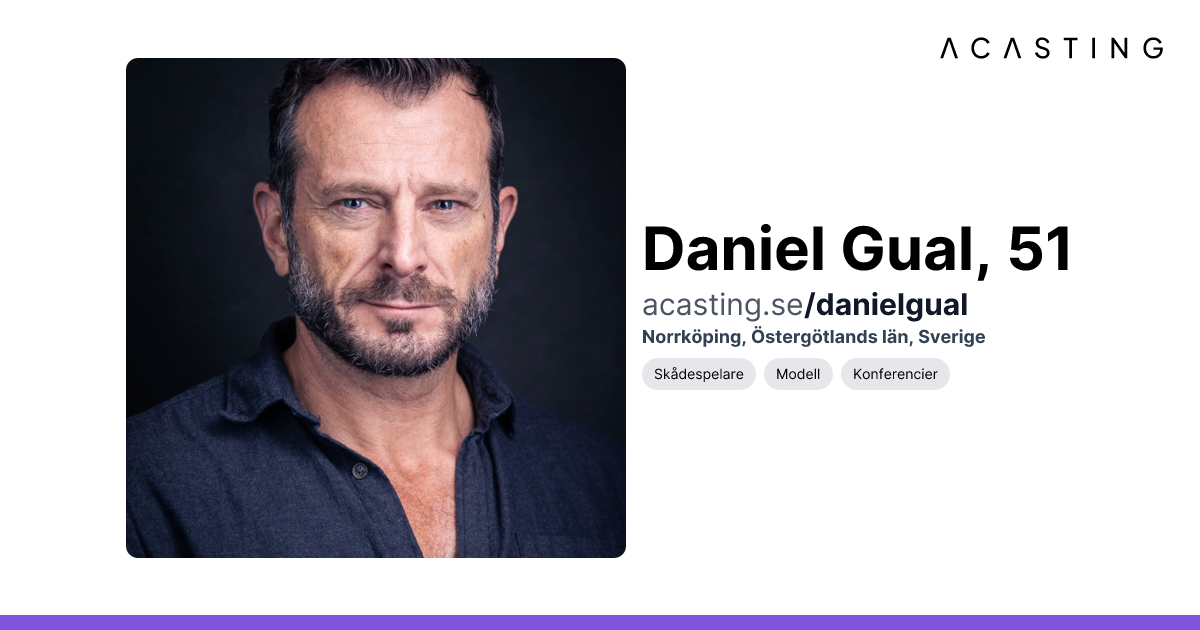Daniel Gual | Skådespelare | Modell | Konferencier | ACASTING
